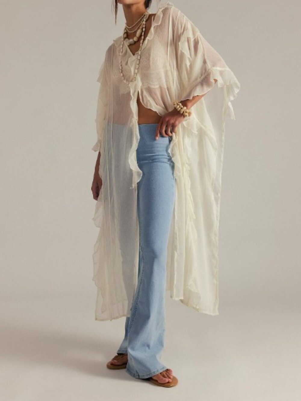 We The Free, Free People Penny Pull-On Flare Jeans, Sz 31